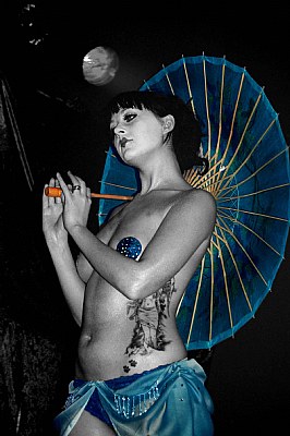 blue