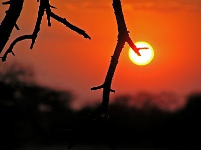 Sunset over Namibia