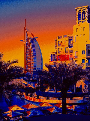 Burj Al Arab Blue n Orange