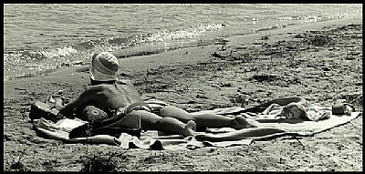 Sunbather in April: Clemson, S.C. 1974