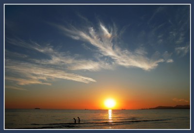sunset in Durrës
