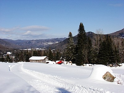 Winter scene from Tewksbury