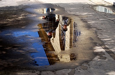 Puddle's reflections.