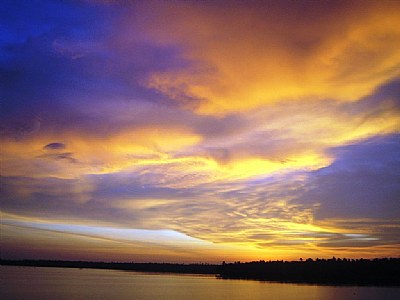 Sunset after thundershowers