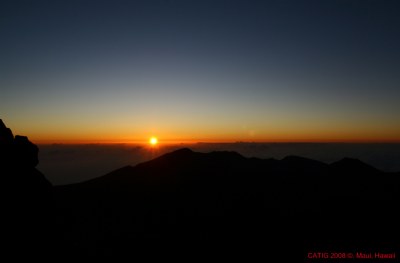 Sunrise at Haleakala Crater