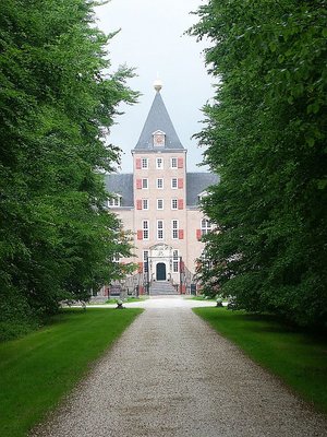 Framed by trees