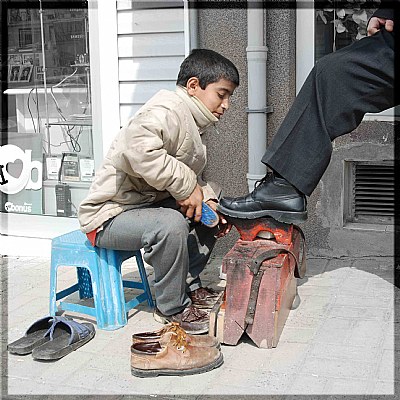 shoeshine boy