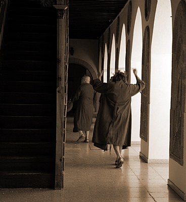 corridors of monastry