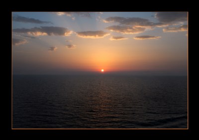 Sunset over the Aegean..