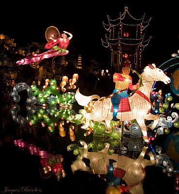 rising the troup, chinese lanterns