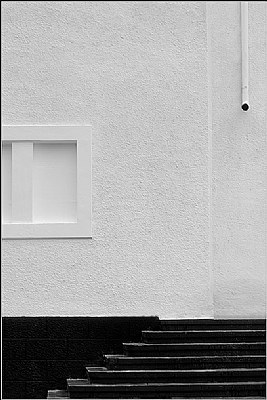 black and white