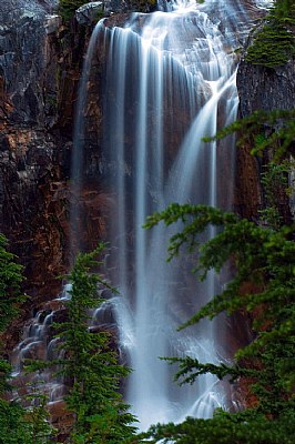 High Mountain Waterfall