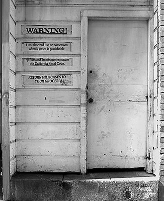 Milk Crate Doorway