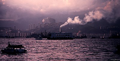 Hong Kong harbour 1986