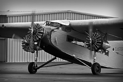 Ford Tri Motor B&W