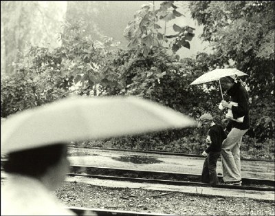 Walking in the rain: Vintage 1977
