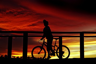 Sunset Biker