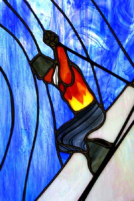 The Stained Glass Skiier