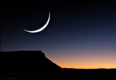 Moonrise on the El Malpais