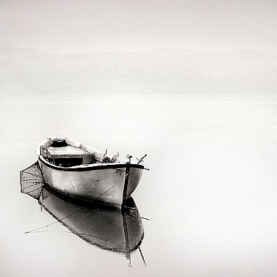 boat in mist