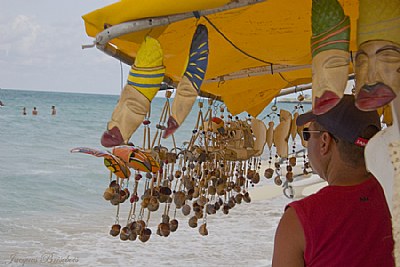 dealer looking at the sea