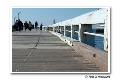 On the pier in Ostend