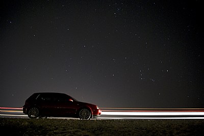 the GTI at night