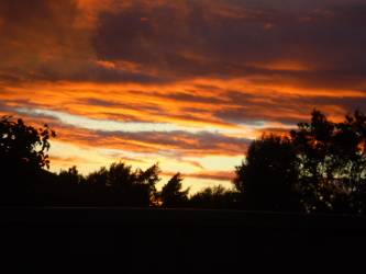  orange sun set