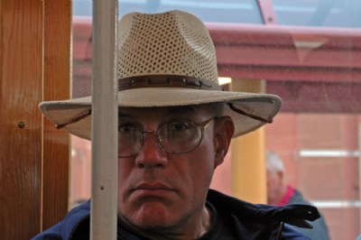 man in straw hat