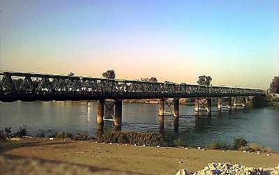 The old bridge in Mosul