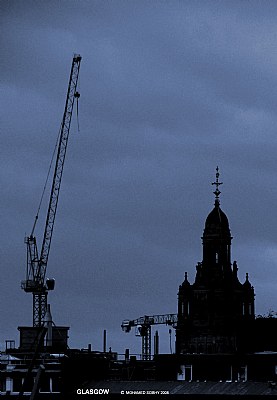 silent,Cold and rainy glasgow