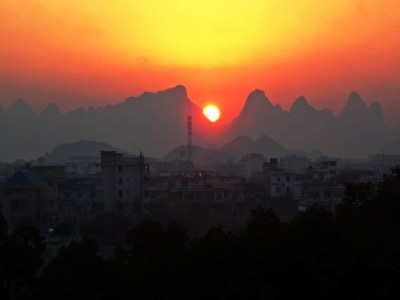 Sunrise Over Guilin