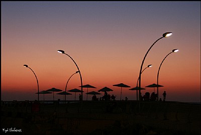 Tel aviv old harbour deck