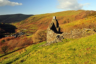 Abandoned Building above Valley