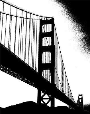 Golden Gate Bridge - B&W
