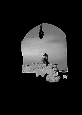 From inside the castle