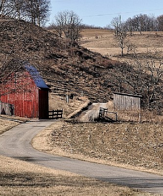 Down a country road