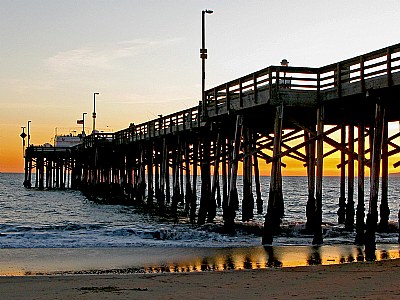 Pier at sunset