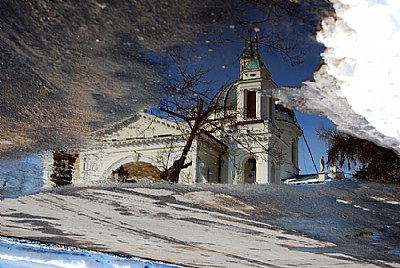 Church in puddle