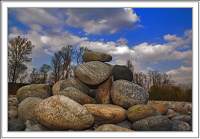 river stones