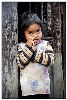 shy Nepali girl