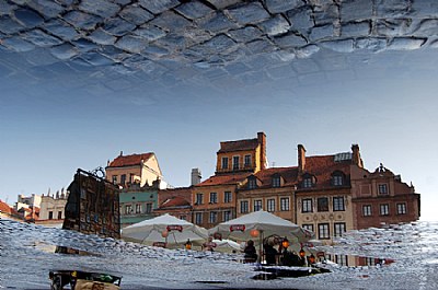 Old City in puddle