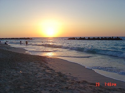 sunset sea