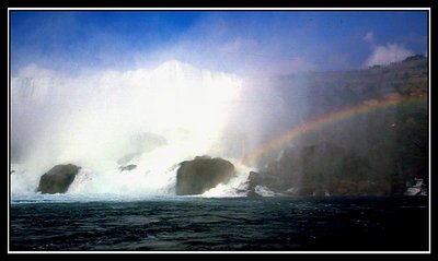 Rainbow on Niagara Falls