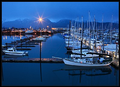 Seward Harbor Night