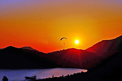 sunset in Fethiye