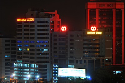 Menara Luxor at Night