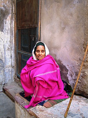 Lady in pink