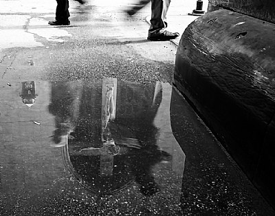 reflection of the cross...