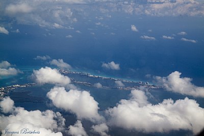 Cancun from the sky